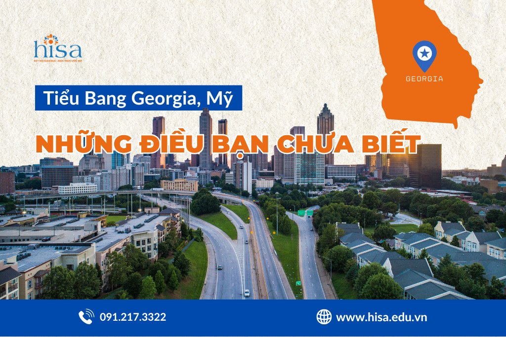 Bản đồ thông tin tổng quan về tiểu bang Georgia, Hoa Kỳ