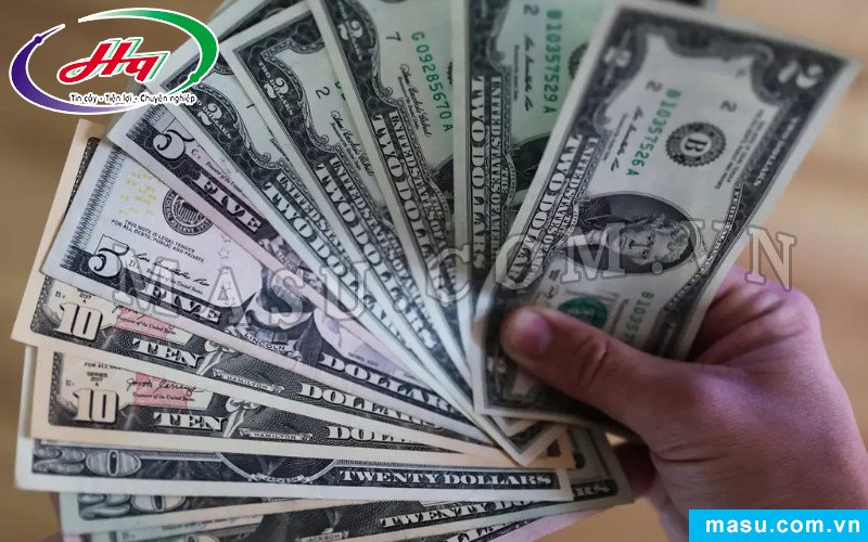 Các mệnh giá tiền đô la Mỹ phổ biến từ 1 đến 100 USD