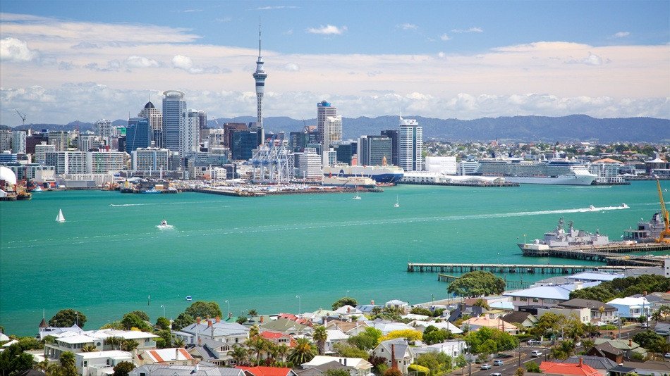 Cầu cảng Auckland trên bản đồ Đảo Bắc New Zealand