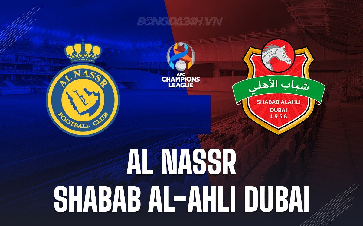 Cầu thủ Al Nassr và Al-Ahli Dubai tranh bóng