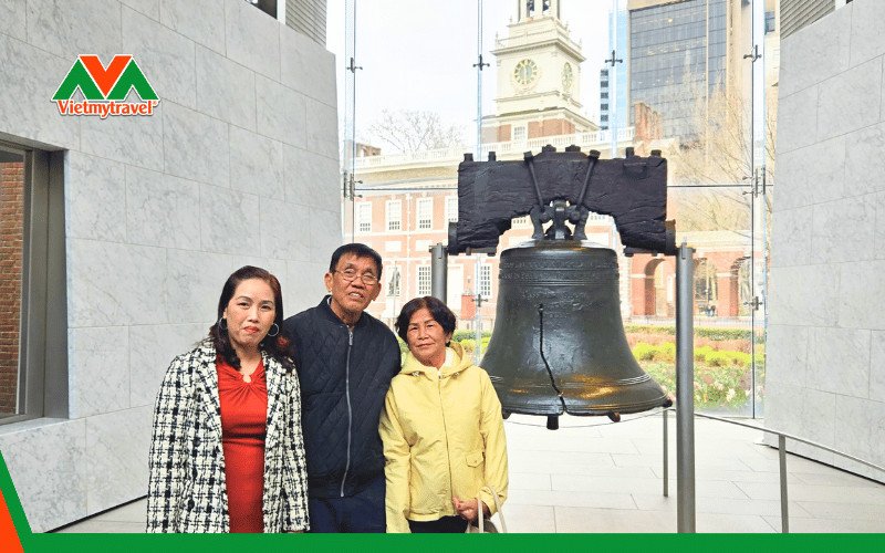 Chuông Liberty Bell, biểu tượng tự do ở Philadelphia, điểm đến lịch sử khi du lịch nước Mỹ