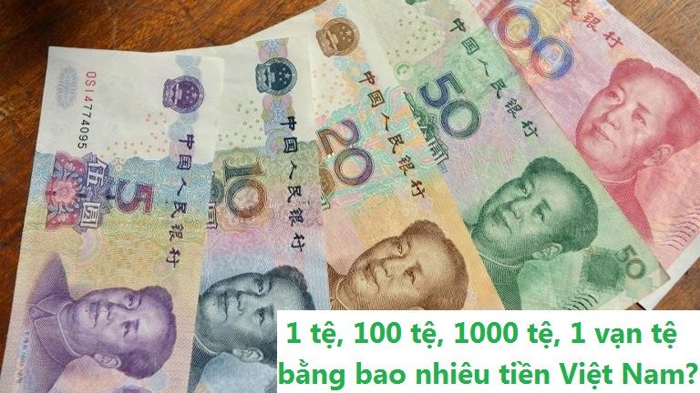 đồng tiền nhân dân tệ trung quốc và tiền việt nam minh họa tỷ giá