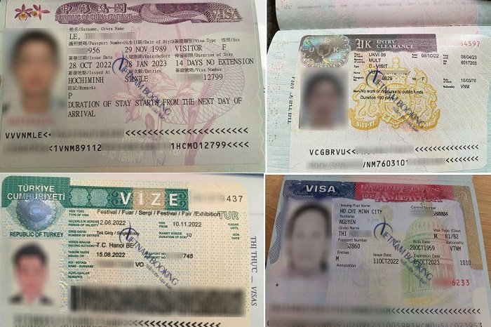 Hình ảnh con dấu và hộ chiếu, biểu tượng cho quá trình phê duyệt visa và chi phí làm visa đi nước ngoài.