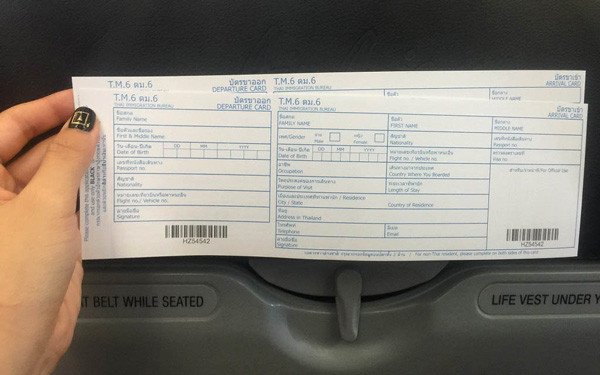 Hướng dẫn điền tờ khai nhập cảnh Thái Lan chính xác