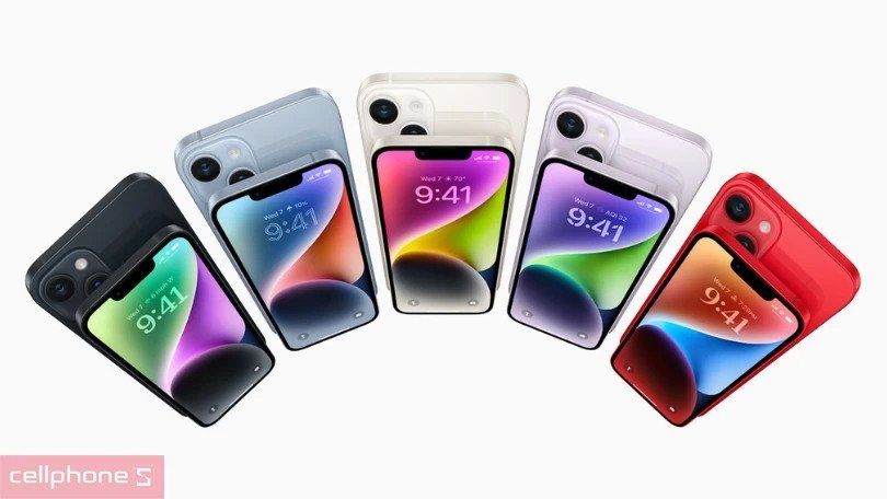 iPhone 14 giá bao nhiêu tiền Việt Nam, ảnh minh họa các màu iPhone 14 và 14 Plus