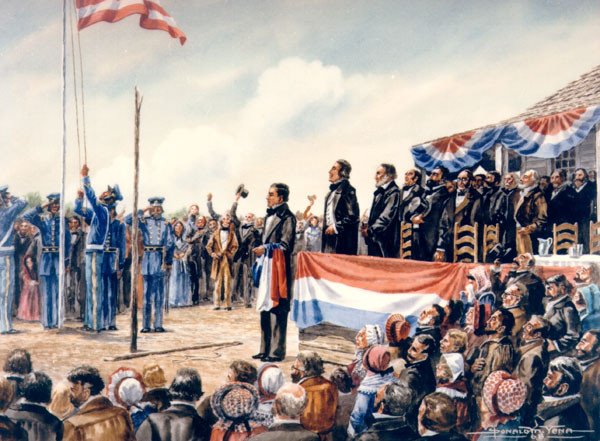 Lễ kết nạp Texas trở thành một tiểu bang của Hoa Kỳ vào năm 1845, đánh dấu một cột mốc lịch sử quan trọng
