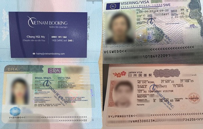 Người phụ nữ đang xem xét giấy tờ xin thị thực, liên quan đến chi phí làm visa và các thủ tục cần thiết.