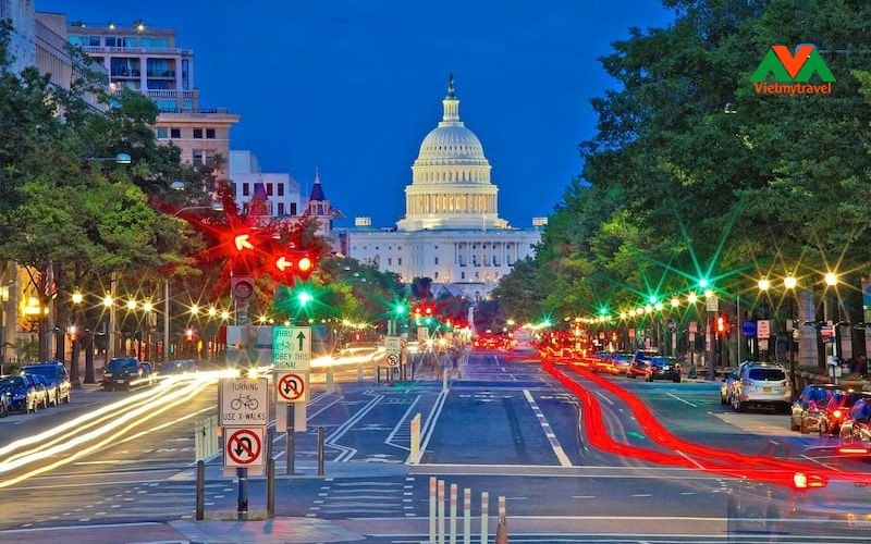 Thủ đô Washington D.C. với những công trình kiến trúc lịch sử, điểm đến không thể bỏ qua khi du lịch nước Mỹ
