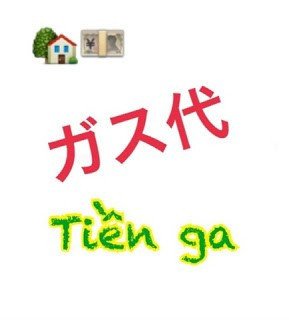 Hóa đơn tiền ga với chi tiết tiêu thụ, minh chứng cho các khoản chi phí tiện ích tại Nhật Bản.
