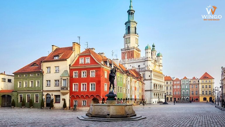 Kiến trúc cổ kính của thành phố Poznan, Ba Lan