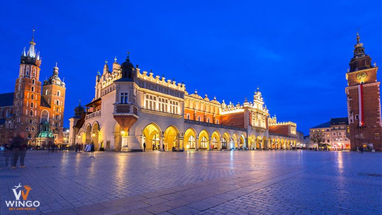 Quảng trường trung tâm Krakow, Ba Lan
