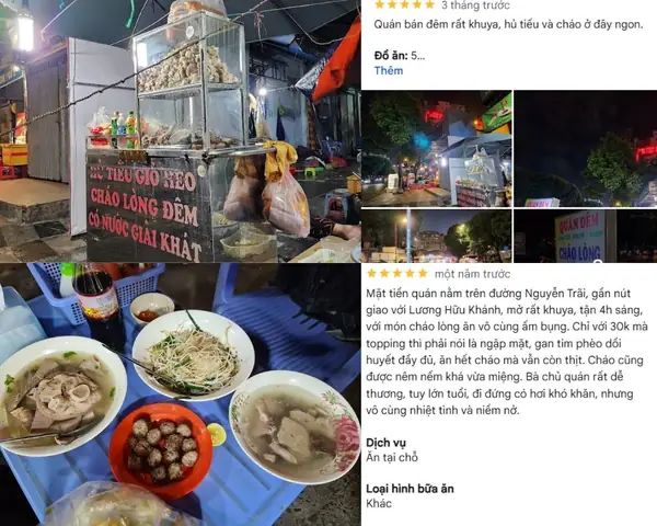 Cháo Lòng Quán Đêm