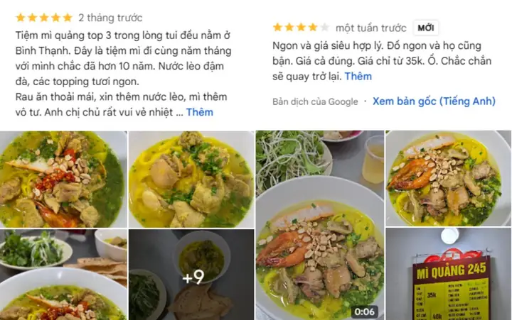 Quán Mì Quảng 245