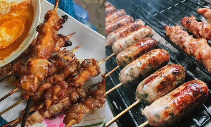 Hà Nội Có Món Ăn Vặt Gì Ngon? - Thịt Nướng, Dồi Sụn Nướng