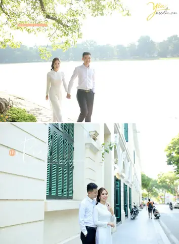 Chụp Ảnh Cưới Phong Cảnh Đẹp Nhất Hà Nội Tại Phim Trường Smiley Ville 2021: Cặp Nghĩa - Hồng