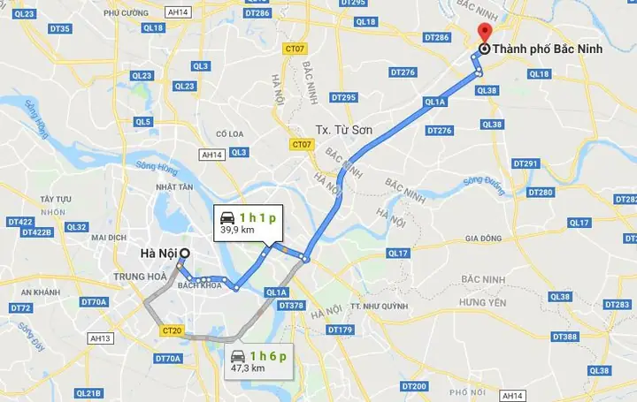 Từ Hà Nội Đi Bắc Ninh Bao Nhiêu Km Và Mất Bao Lâu? Từ Hà Nội Đi Bắc Ninh Bao Nhiêu Km Và Mất Bao Lâu?