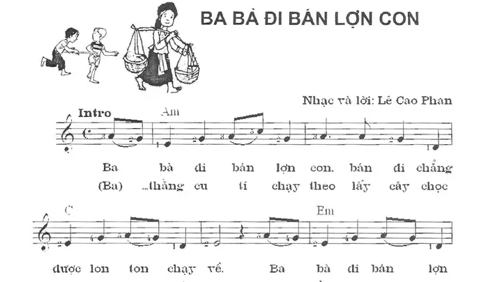 Ba Bà Đi Bán Lợn Con