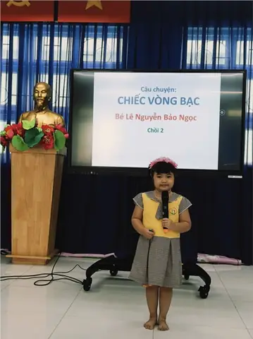Bé Trần Nhật Khang -lớp Chồi 2- Trường Mầm Non 5 Tham Gia Hội Thi Bé Kể Chuyện Bác Hồ