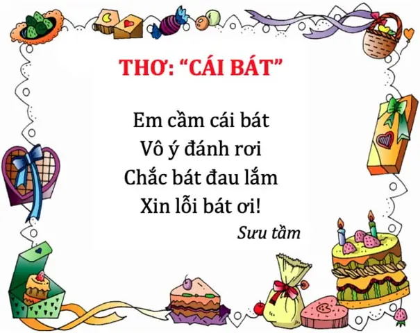 Cái Bát | Bài Thơ Cái Bát (thơ Cho Bé Từ 2 Tuổi) Cái Bát | Bài Thơ Cái Bát (thơ Cho Bé Từ 2 Tuổi)