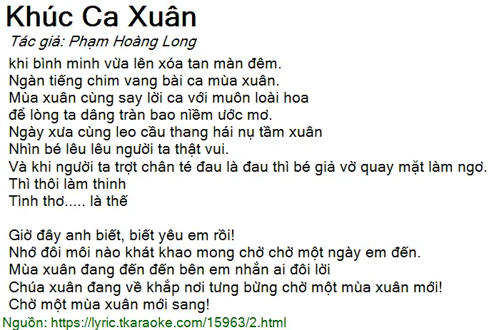 Một Khúc Ca Xuân - Bản Giao Hưởng Bất Tận Về Tình Yêu Tổ Quốc Và Khát Vọng Sống