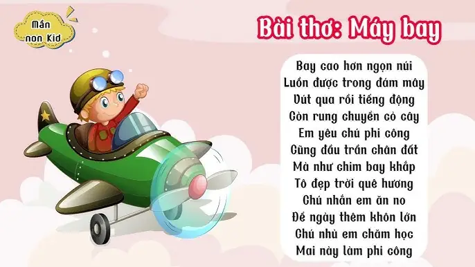 Bài Thơ Về Máy Bay Cho Trẻ Mầm Non: Tổng Hợp Những Vần Thơ Dễ Thương, Giáo Dục