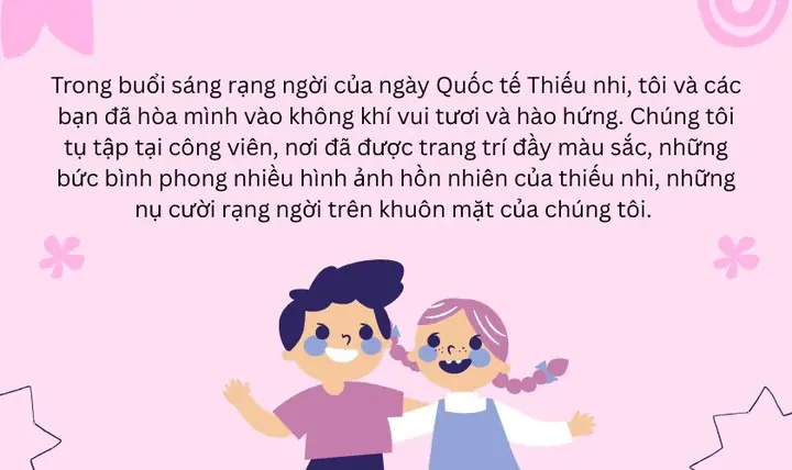 Bài Viết Về Ngày Quốc Tế Thiếu Nhi 1/6 Của Học Sinh Tiểu Học Bài Viết Về Ngày Quốc Tế Thiếu Nhi 1/6 Của Học Sinh Tiểu Học