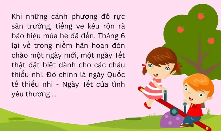 Bài Viết Về Ngày Quốc Tế Thiếu Nhi 1/6 Ngắn Gọn Bài Viết Về Ngày Quốc Tế Thiếu Nhi 1/6 Ngắn Gọn