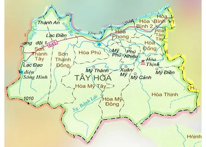 Bản Đồ Huyện Tây Hòa Tỉnh Phú Yên Bản Đồ Huyện Tây Hòa Tỉnh Phú Yên