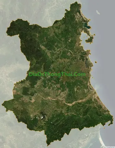 Tỉnh Phú Yên Nhìn Từ Vệ Tinh