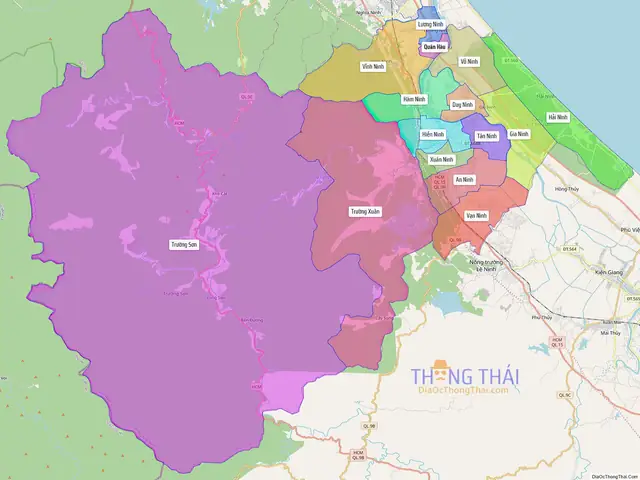 Tổng Hợp File Ảnh Bản Đồ Hành Chính Huyện Quảng Ninh – Quảng Bình