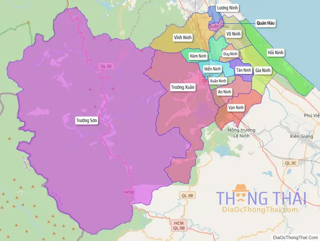 Tổng Hợp File Ảnh Bản Đồ Hành Chính Huyện Quảng Ninh – Quảng Bình