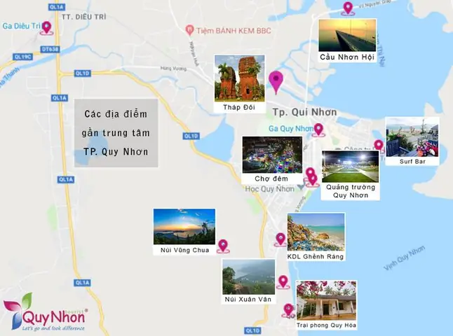 Khoảng Cách Từ Trung Tâm Thành Phố Quy Nhơn Đến Các Địa Điểm Du Lịch Khoảng Cách Từ Trung Tâm Thành Phố Quy Nhơn Đến Các Địa Điểm Du Lịch