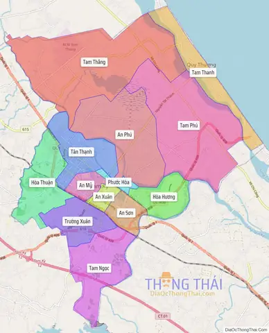 Tổng Hợp File Ảnh Bản Đồ Hành Chính Thành Phố Tam Kỳ