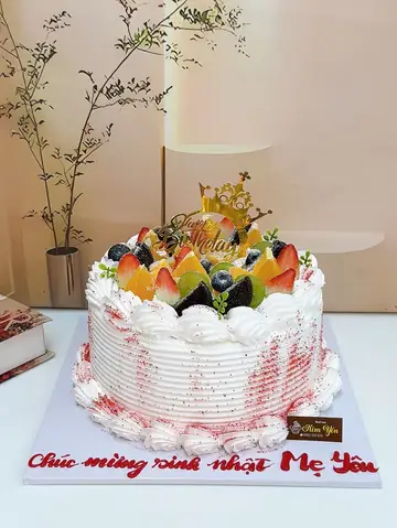Bánh Sinh Nhật Mừng Tặng Sinh Mẹ Yêu-bánh Kem Kim Yến