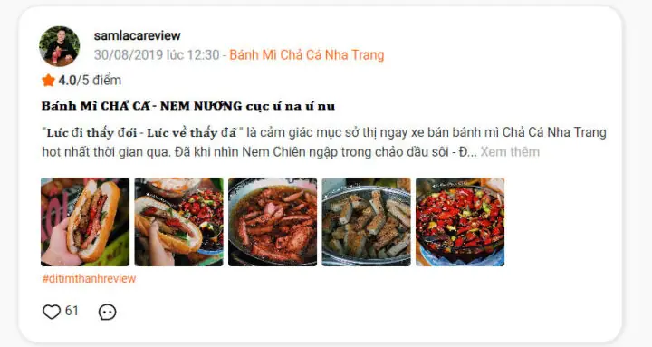 Sức Hút Khó Cưỡng Củabánh Mì Chả Cá Nguyễn Thị Minh Khai