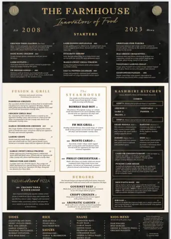 Farmhouse Menu: Khám Phá Thực Đơn Hoàn Chỉnh Với Các Món Ăn Đặc Trưng