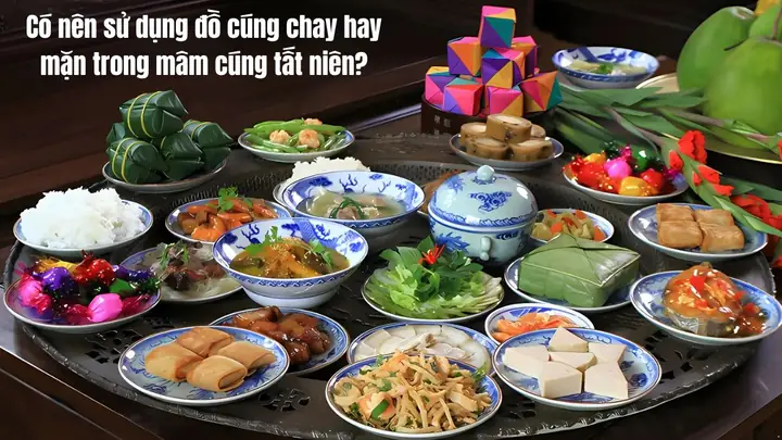 Có Nên Sử Dụng Đồ Cúng Chay Hay Mặn Trong Mâm Cúng Tất Niên?