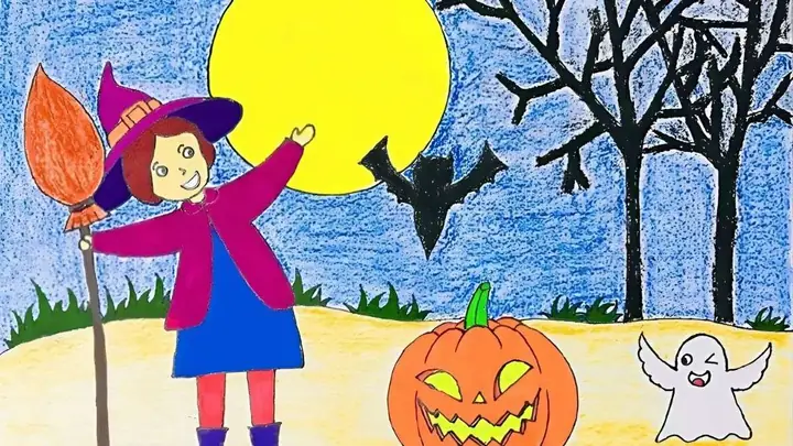 Bức Tranh Lễ Hội Halloween Sáng Tạo