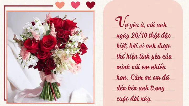 Mẫu Thiệp Chúc Mừng 20/10 Tặng Vợ