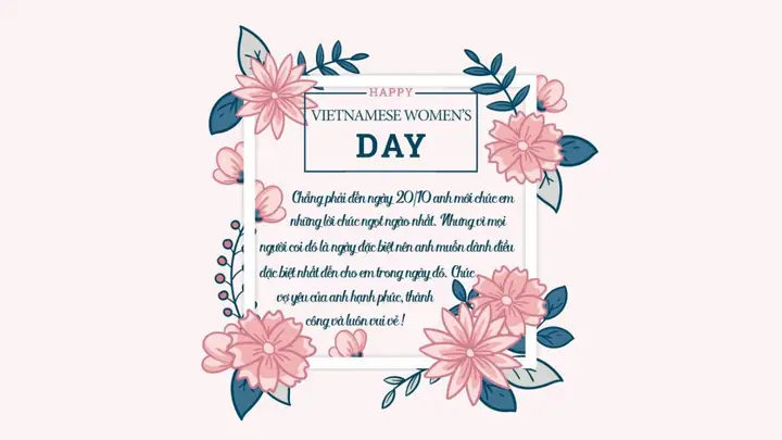 Thiệp 20/10 Ngọt Ngào Tặng Người Yêu