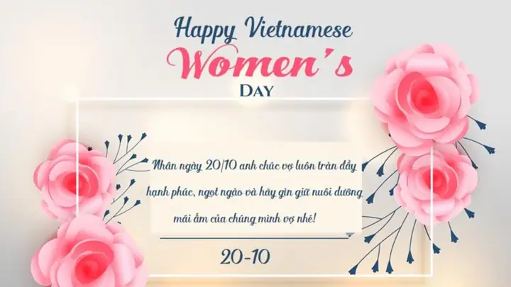 Thiệp Chúc Mừng 20/10 Đẹp Nhất