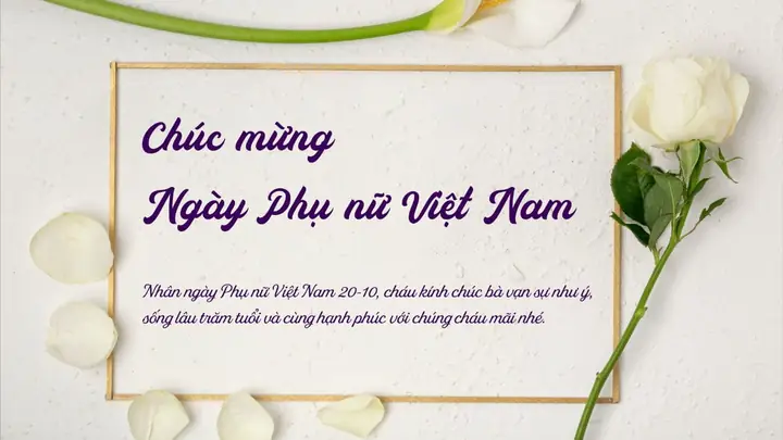 Thiệp Chúc Mừng 20/10 Đẹp Nhất