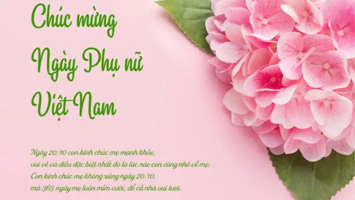 Thiệp Chúc Mừng 20/10 Đẹp Nhất