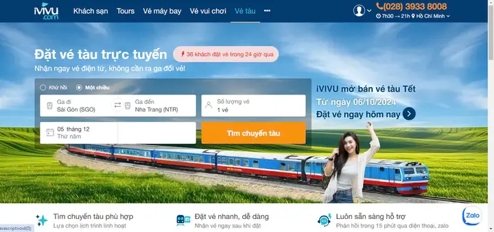 Mua Vé Tàu Hỏa Trực Tuyến Mua Vé Tàu Hỏa Trực Tuyến