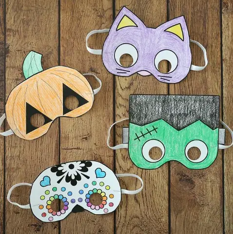 Hướng Dẫn Cách Làm Mặt Nạ Halloween Bằng Giấy
