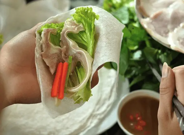 Bánh Tráng Phơi Sương Cuốn