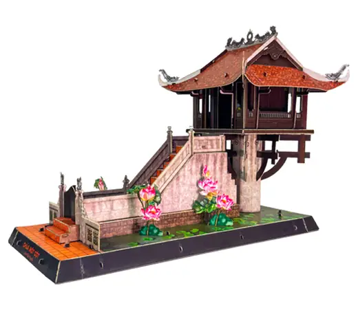 Trải Nghiệm Mô Hình 3d Chùa Một Cột Tự Lắp Ráp Trải Nghiệm Mô Hình 3d Chùa Một Cột Tự Lắp Ráp