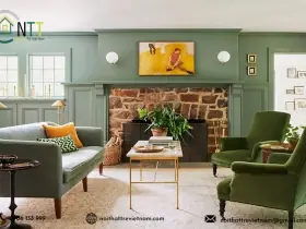 Thiết Kế Nội Thất Phòng Khách Và Bếp Cho Gia Chủ Mệnh Mộc