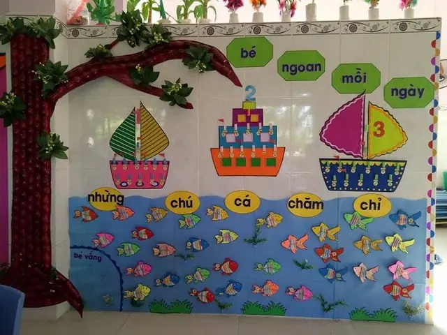 Một Số Hình Ảnh Trang Trí Lớp Học Mầm Non Đẹp Nhất Tham Dự Hội Thi