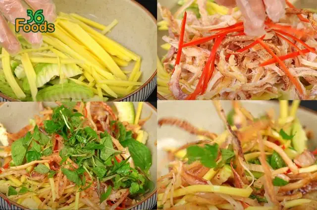 Chi Tiết Cách Trộn Gỏi Xoài Khô Mực